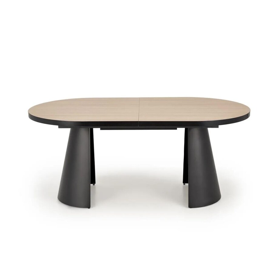 Stół rozkładany GIACOMO dąb naturalny/czarny