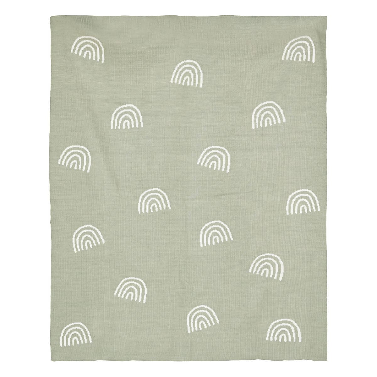 Kocyk dziecięcy, wzór tęczy, 100 x 80 cm