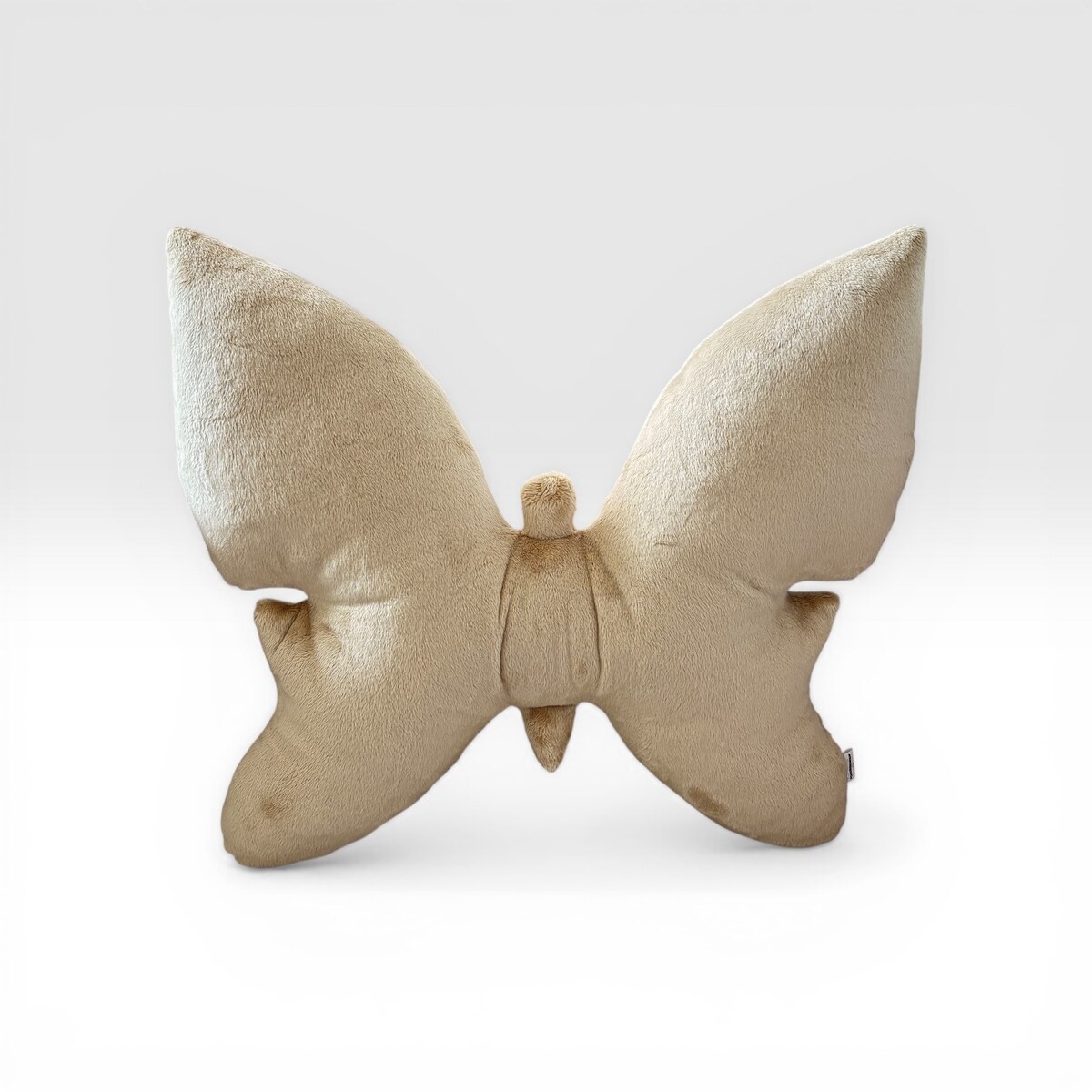 Poduszka dekoracyjna Motyl beżowy minky