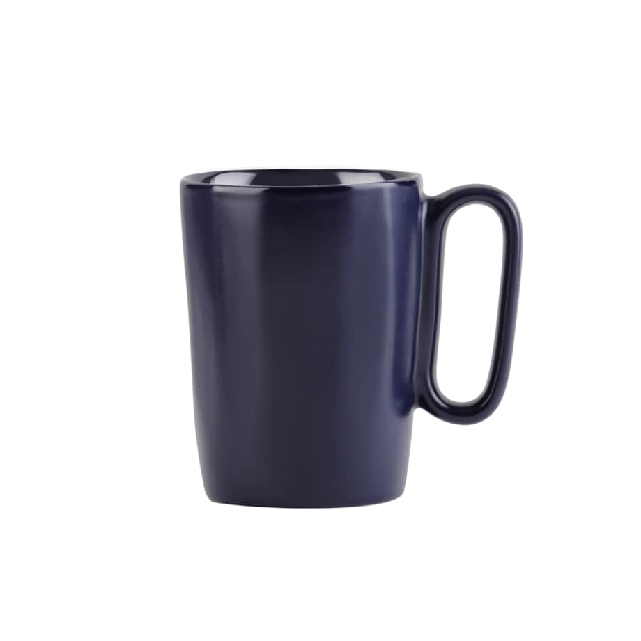 Dwa kubki ceramiczne z uszkiem 250 ml Fuori granatowe 30046