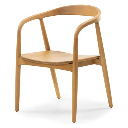 Krzesło drewniane LUSIA 80x57x59 cm naturalne zaokrąglone