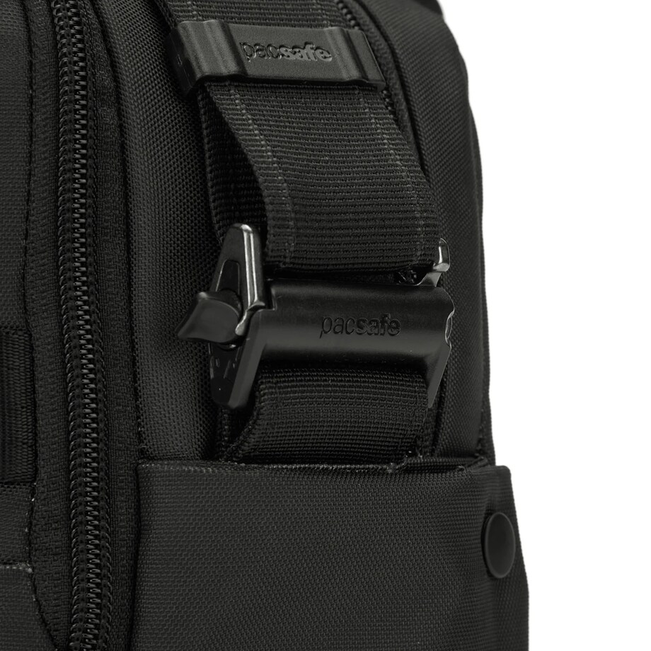 Torba na ramię męska/ listonoszka antykradzieżowa Pacsafe Metrosafe X vertical crossbody Black