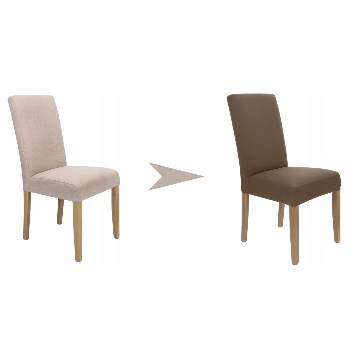 POKROWIEC NA KRZESŁO KAKAOWY BRĄZ ELASTYCZNY [21C1]