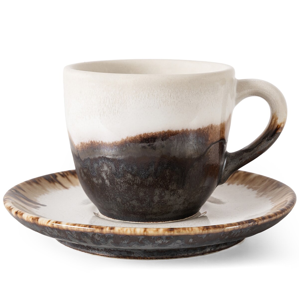 Konsimo PRIMA Filiżanka do kawy ze spodkiem 6 szt., jasnobeżowy