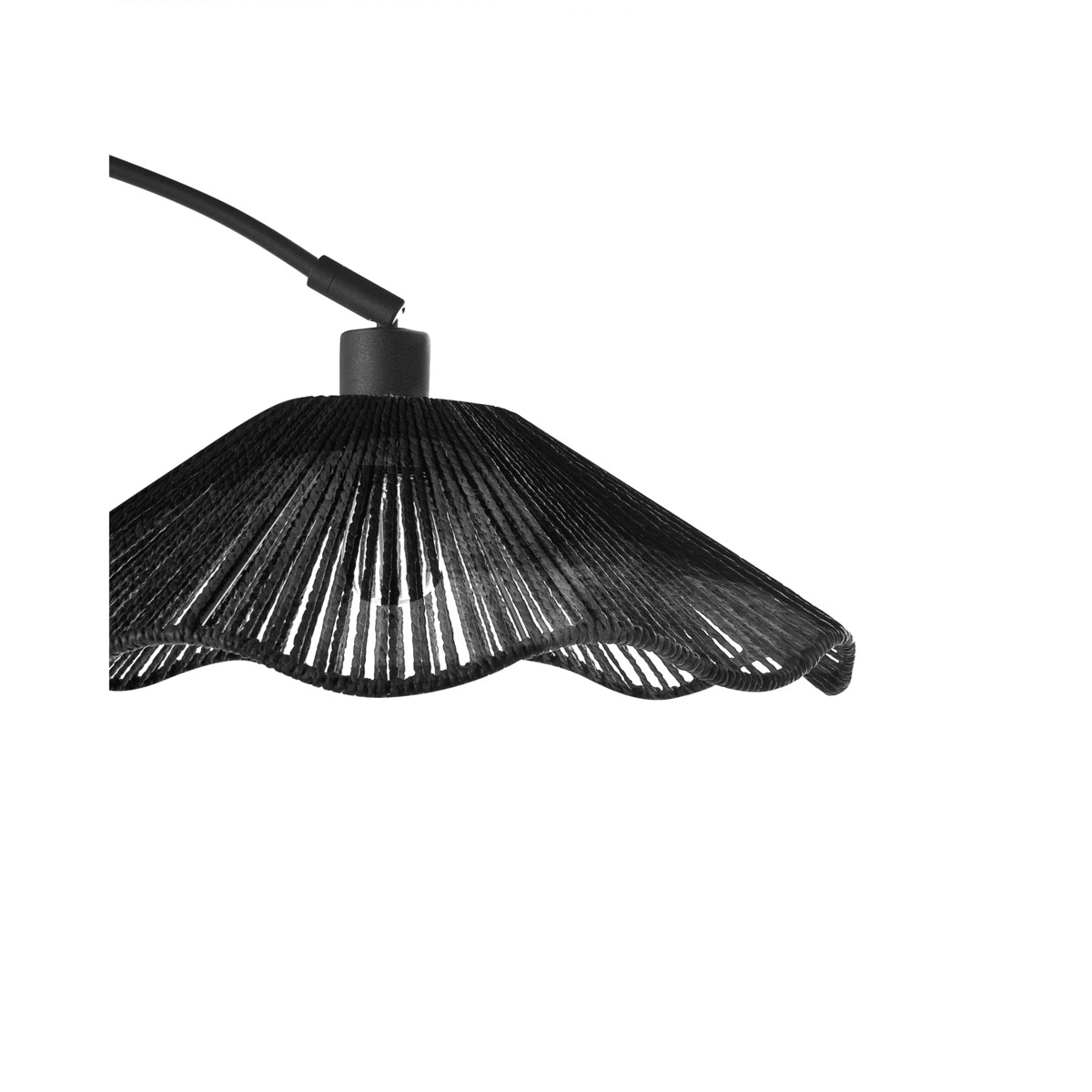 Lampa podłogowa MIGORI Papier Czarny