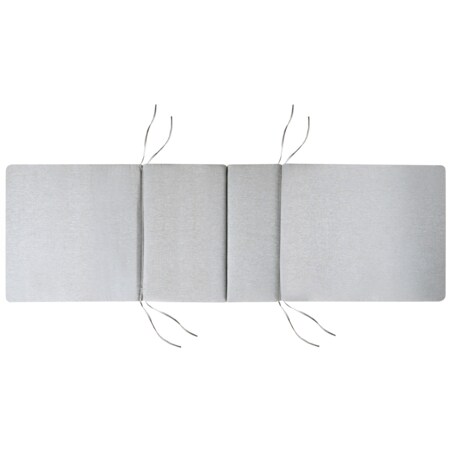 Leżak ogrodowy z poduszką JAVA PREMIUM Drewno akacjowe Szary