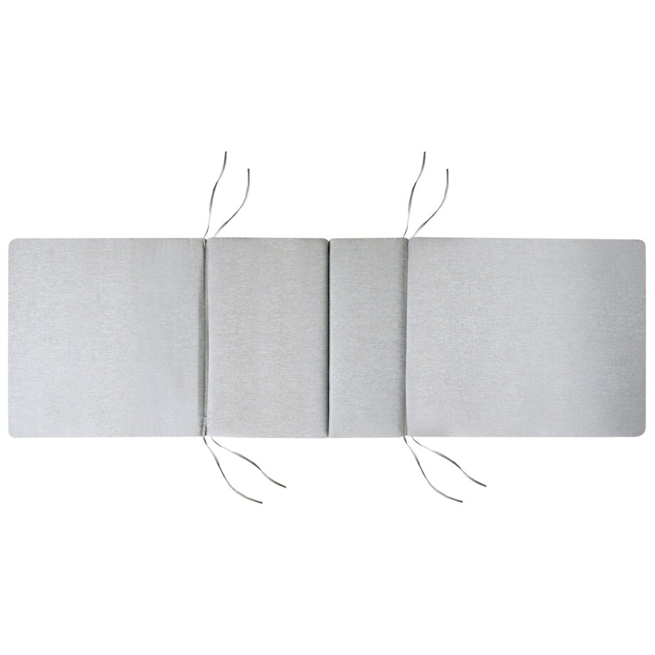 Leżak ogrodowy z poduszką JAVA PREMIUM Drewno akacjowe Szary