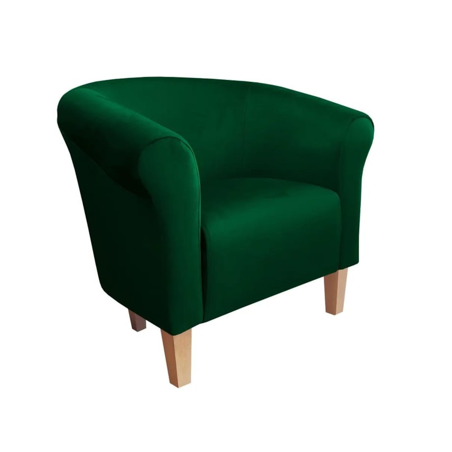 Fotel DRAWA 1 VELVET zielony