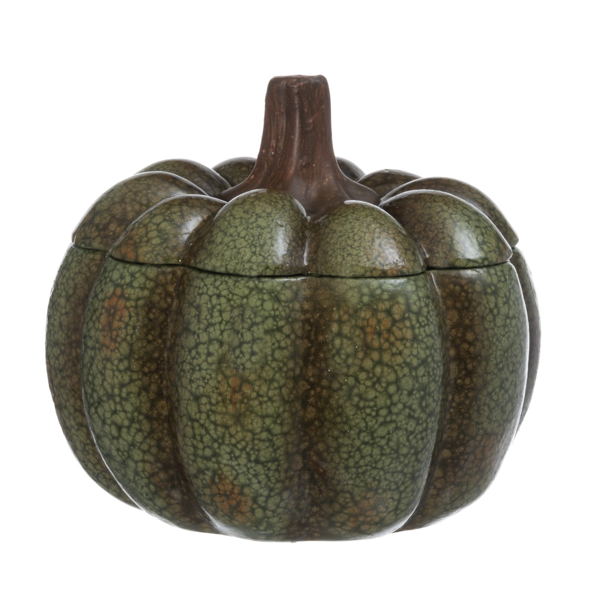 Pojemnik ceramiczny z pokrywką w kształcie dyni, Ø 18 x 17,5 cm