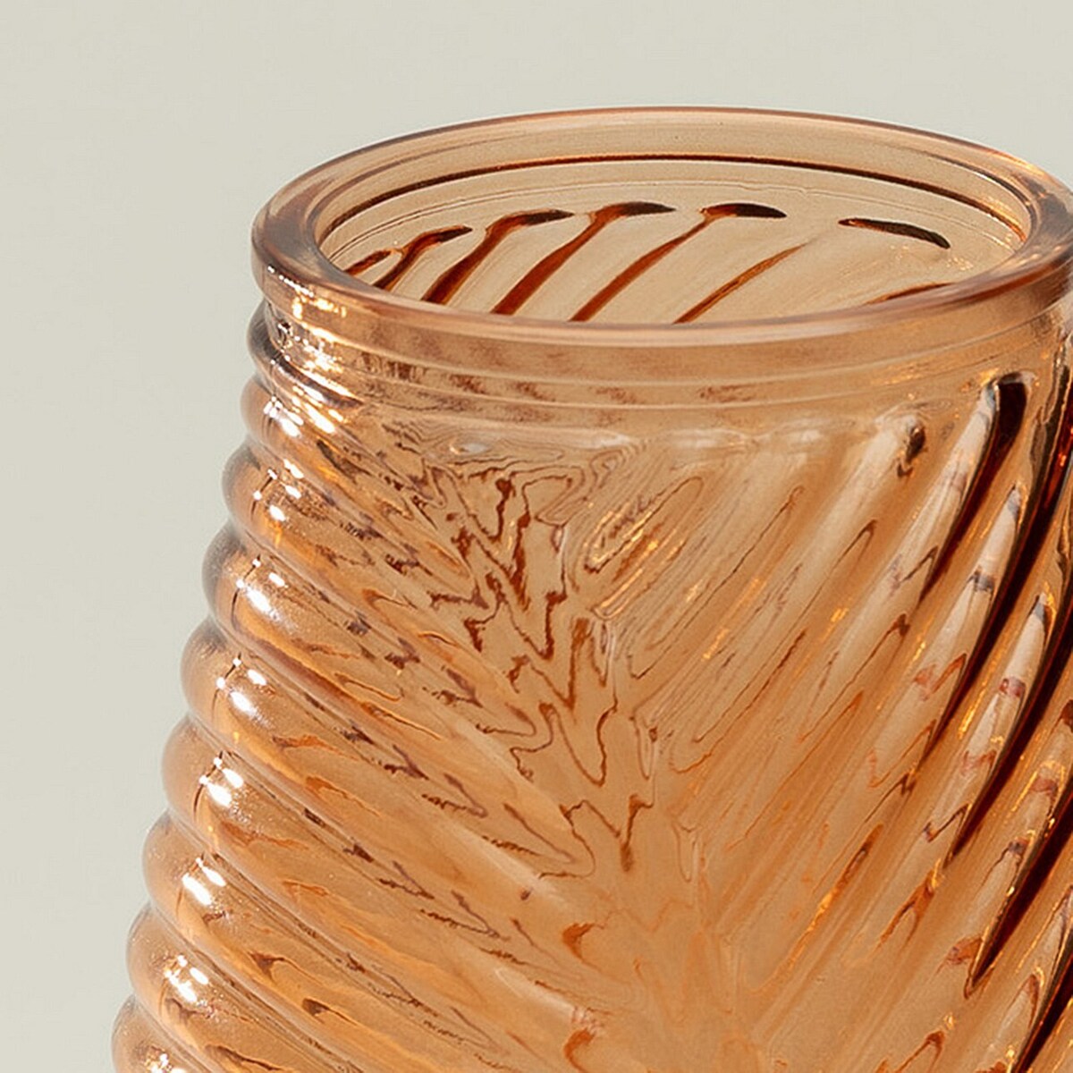 Szklany wazon Leaf I 13x10x29 cm, 13x10x29 cm