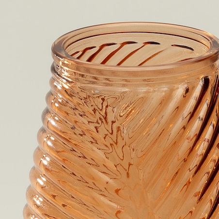 Szklany wazon Leaf I 13x10x29 cm, 13x10x29 cm
