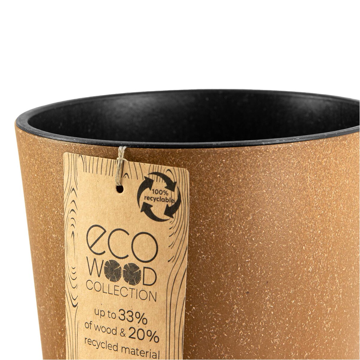 Donica Doniczka Ogrodowa 25 Cm Na Taras Do Ogrodu Domu Eco Wood Brązowa