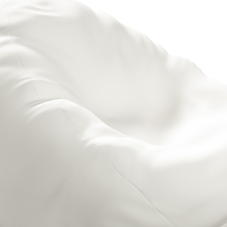 Worek do siedzenia Bowli, biały, Ø60 x 105 cm, Cotton Story