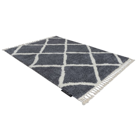 Dywan BERBER CROSS B5950 szary / biały 140x190 cm