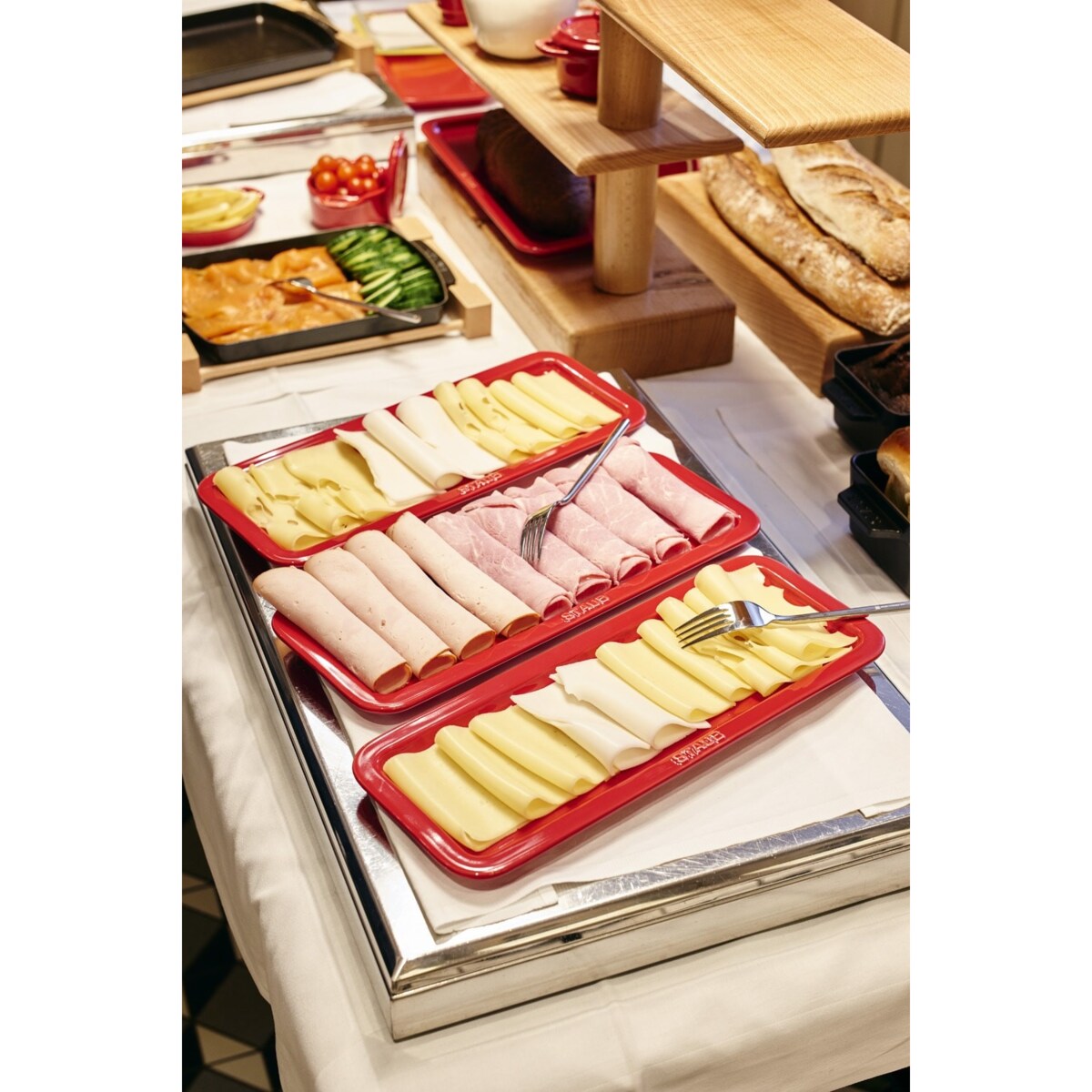 Taca do serwowania Staub - Czerwony