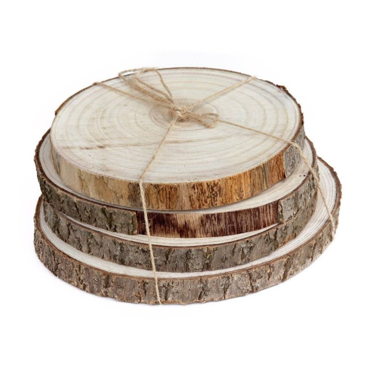 Drewniane podkładki pod talerze NATURAL, zestaw 4 sztuk