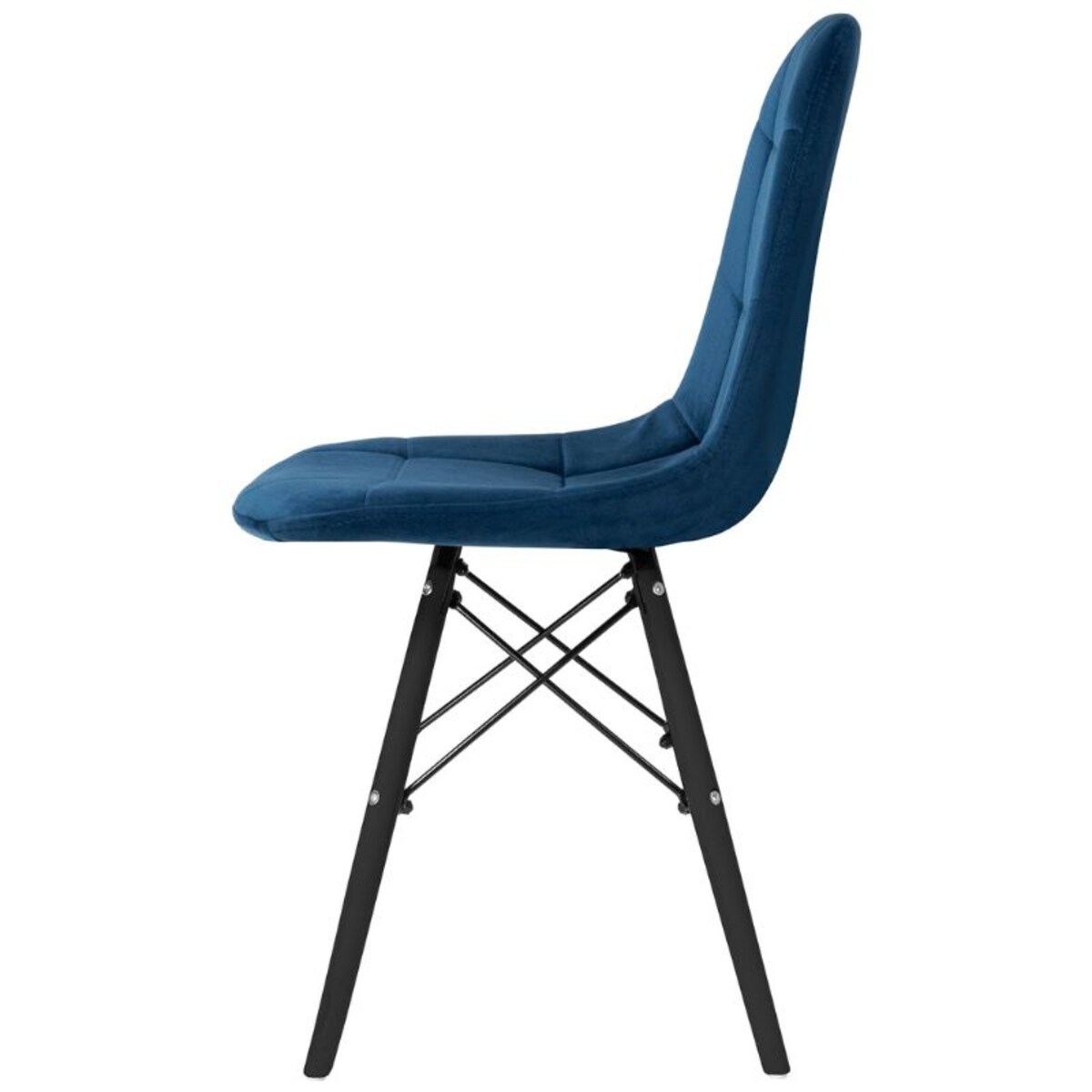 Krzesło tapicerowane skandynawskie nowoczesne welurowe pikowane