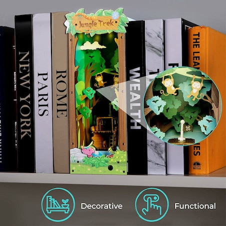 Miniaturowy domek Book Nook - Sekrety dżungli