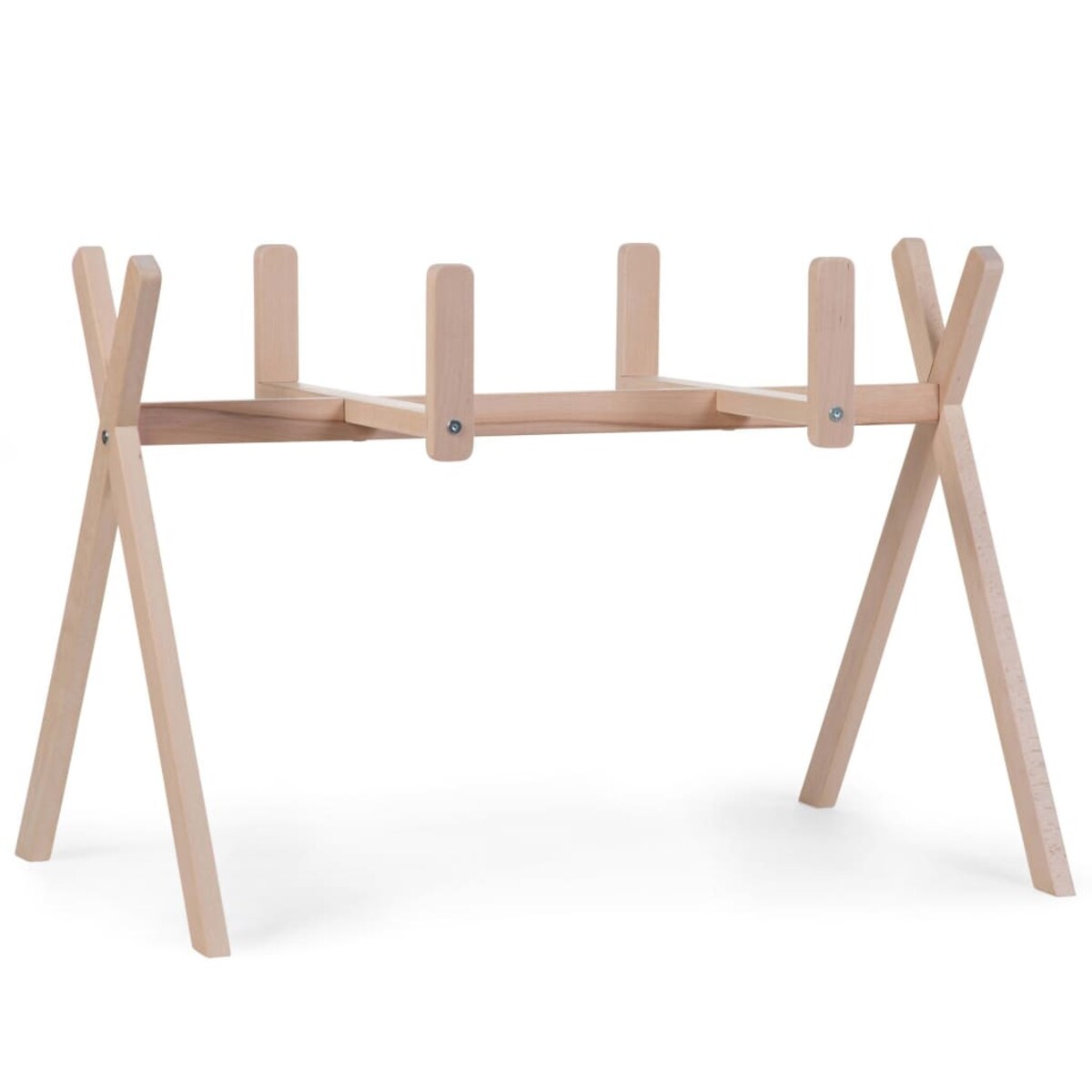 CHILDHOME Stojak pod kosz Mojżesza w stylu tipi Play & Gym, naturalny