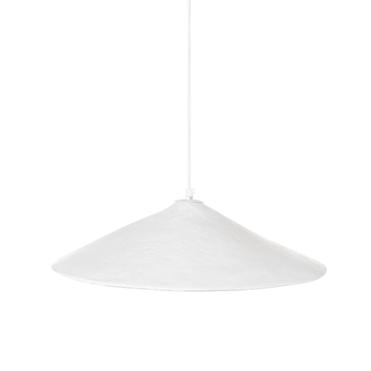 Lampa wisząca PORONGOS Papier-mâché Biały