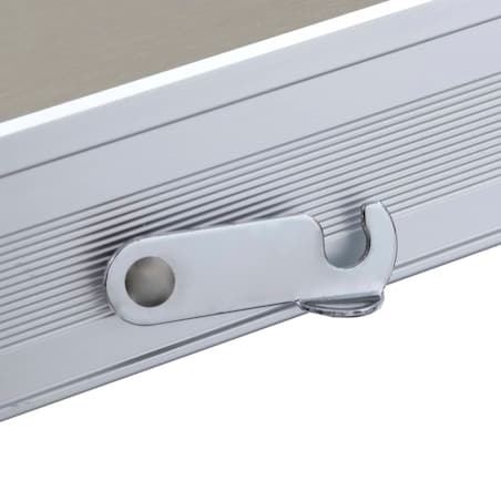 vidaXL Składany stolik turystyczny z 4 siedziskami, stal, aluminium