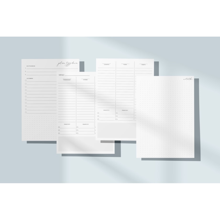 Wkład – Planner Tygodniowy