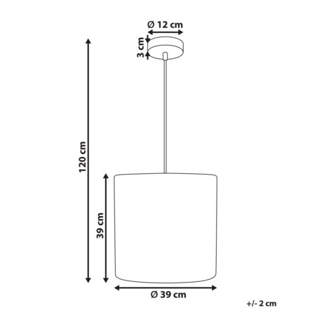 Pleciona lampa wisząca naturalna LUAPULA