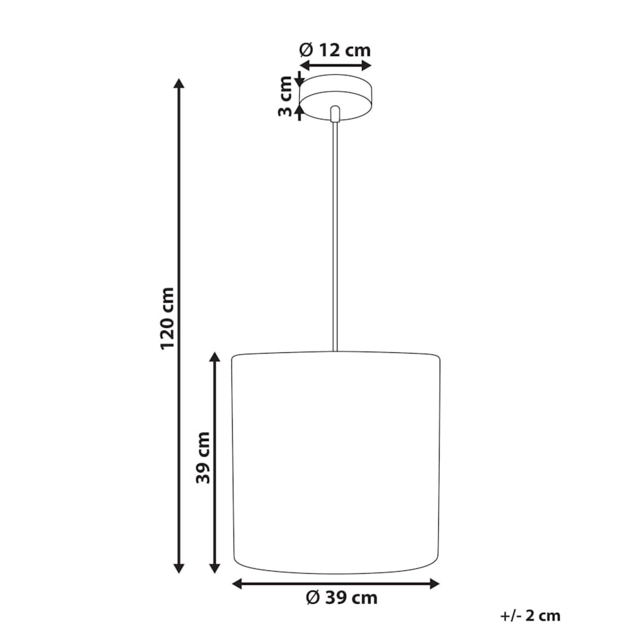 Pleciona lampa wisząca naturalna LUAPULA