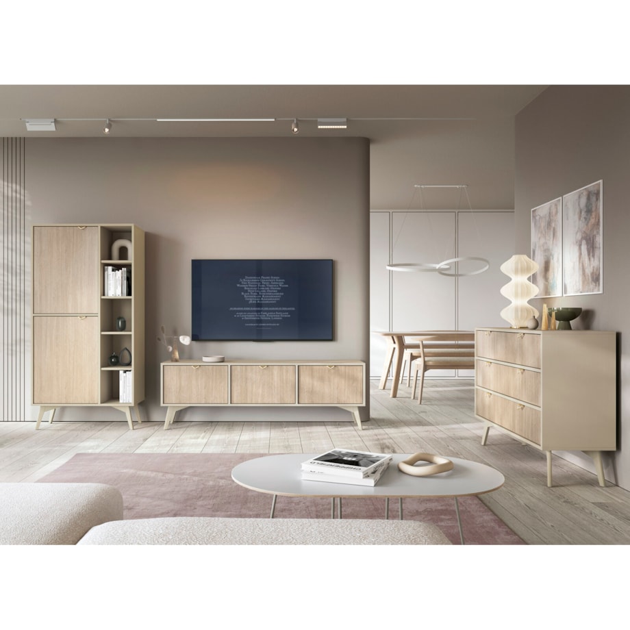 Szafka RTV Sage Wood naturalna