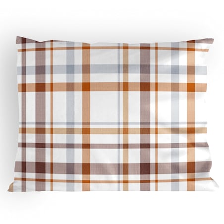 KOBES komplet bawełnianej pościeli, w kratę, 140x200