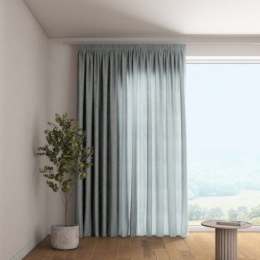 Zasłona na taśmie marszczącej 1 szt. 130x260 szałwiowy