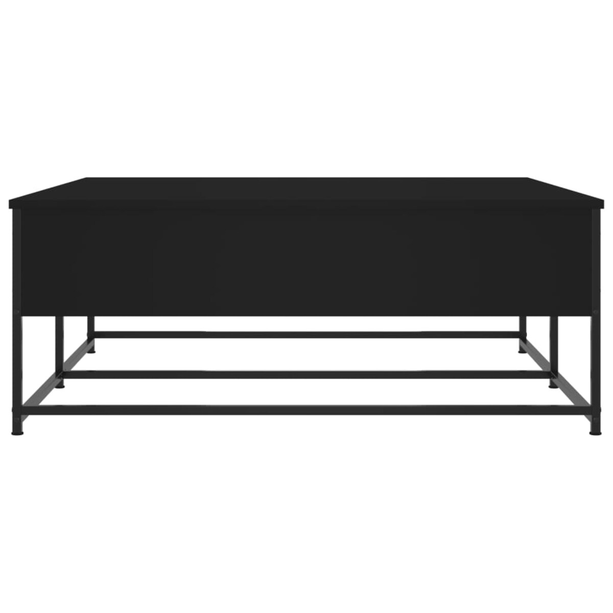 vidaXL Stolik kawowy, czarny, 100x99x40 cm, materiał drewnopochodny