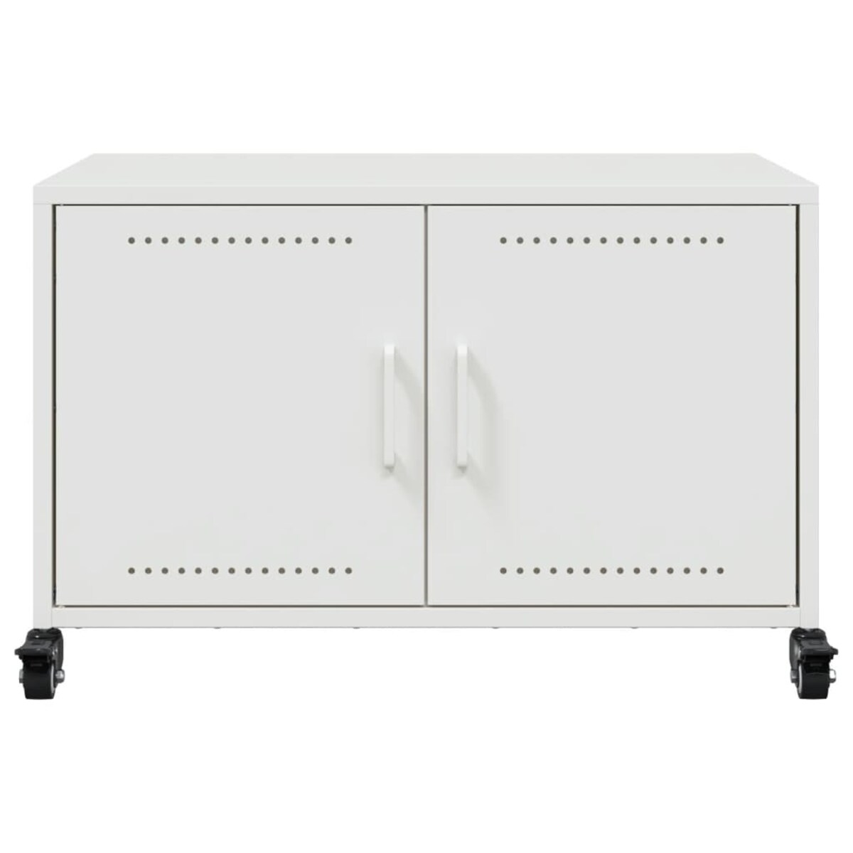 vidaXL Szafka RTV, biała, 68x39x43,5 cm, stal