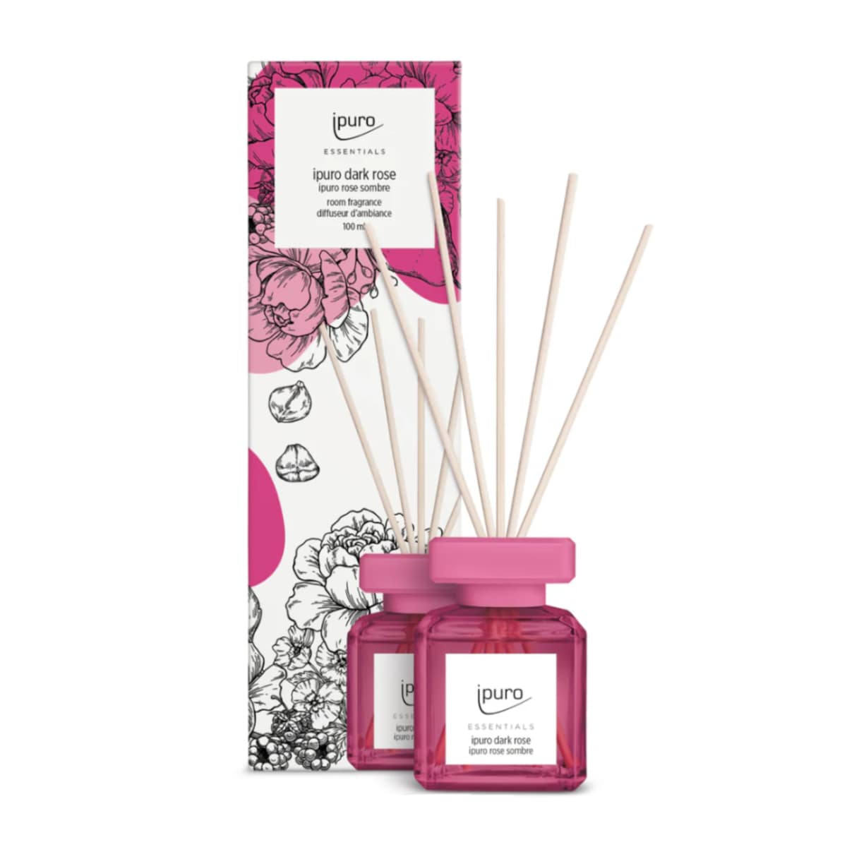 Dyfuzor zapachowy 100 ml, DARK ROSE, ipuro Essentials