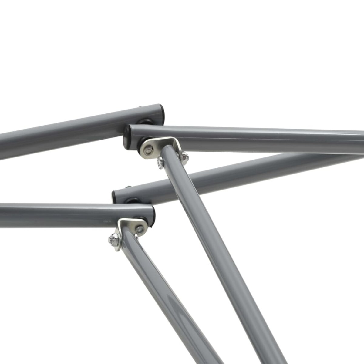 vidaXL Hamak ze składanym stojakiem, szary