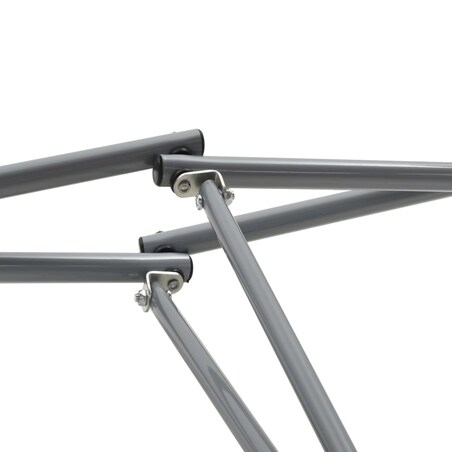 vidaXL Hamak ze składanym stojakiem, szary