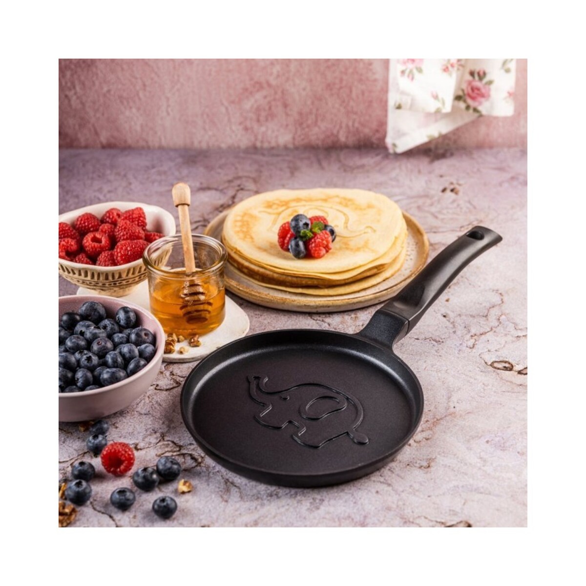 Klausberg patelnia do naleśników ze słonikiem 18cm 63854