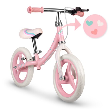 Rowerek biegowy dla dzieci rower dziecięcy lekki Fun Adventure Ricokids różowy