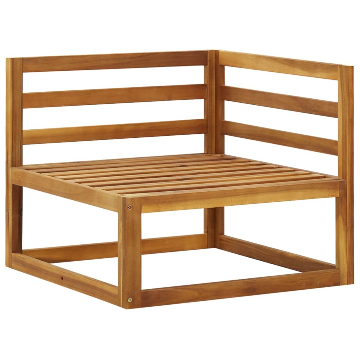 vidaXL Moduły sofy narożnej z poduszkami, 2 szt., lite drewno akacjowe