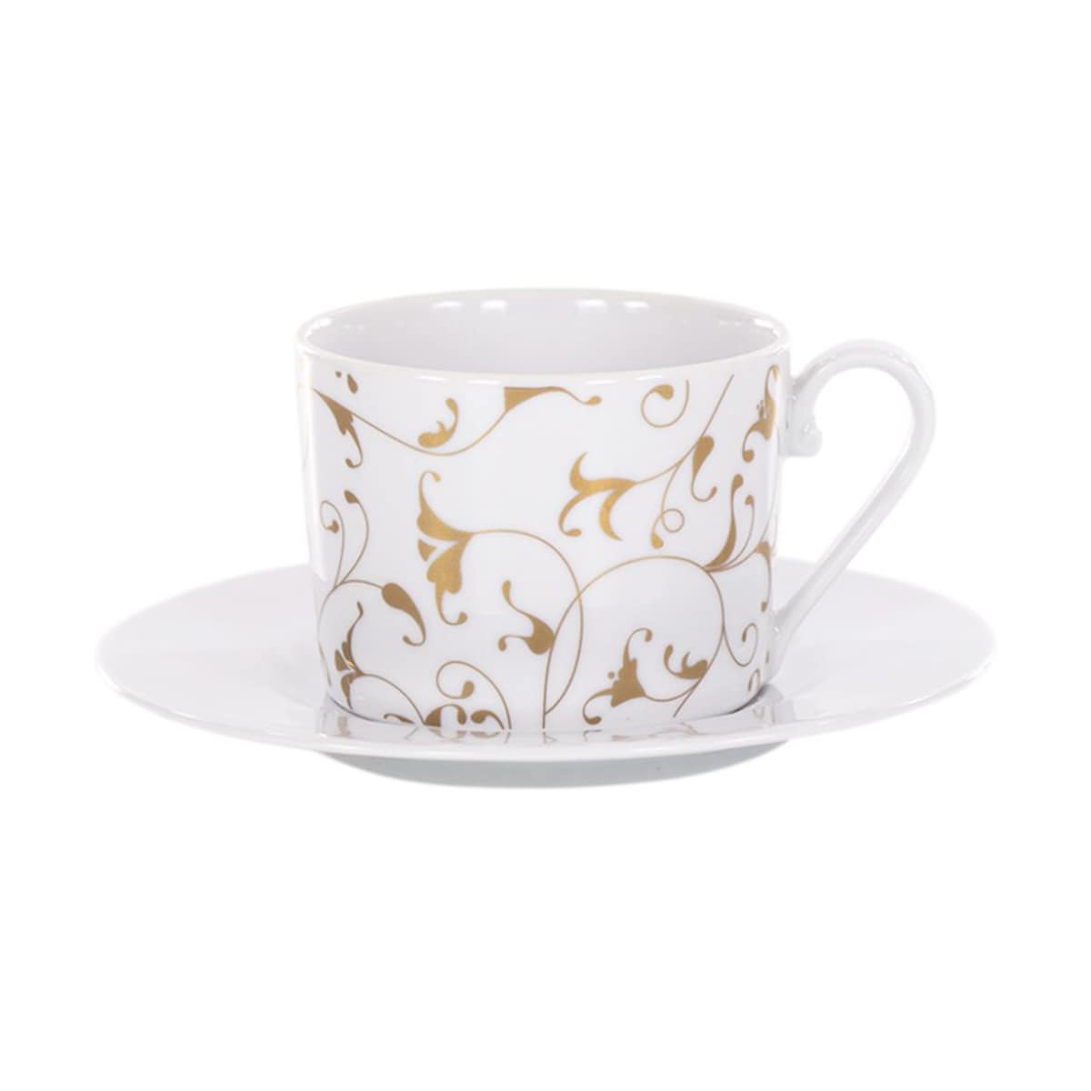 Filiżanka 250 ml ze spodkiem Cosmopolitan Klasyczny Złoty G142