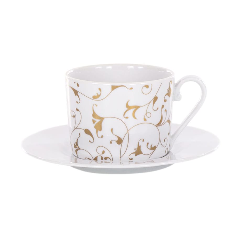 Filiżanka 250 ml ze spodkiem Cosmopolitan Klasyczny Złoty G142