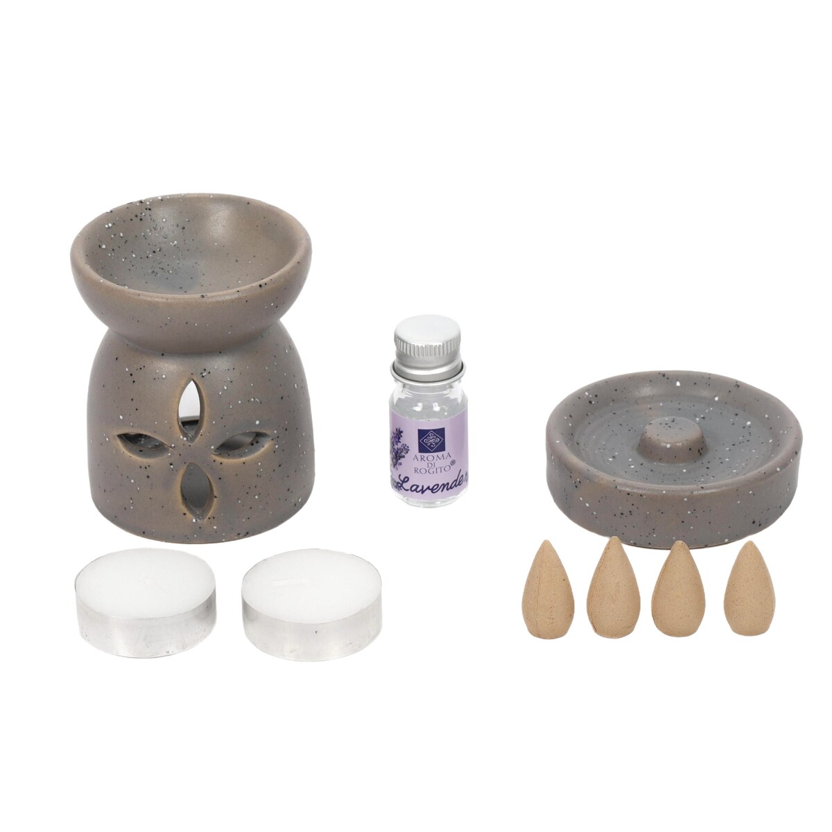 Kominek zapachowy + kadzidła HAPO, 9 elementów