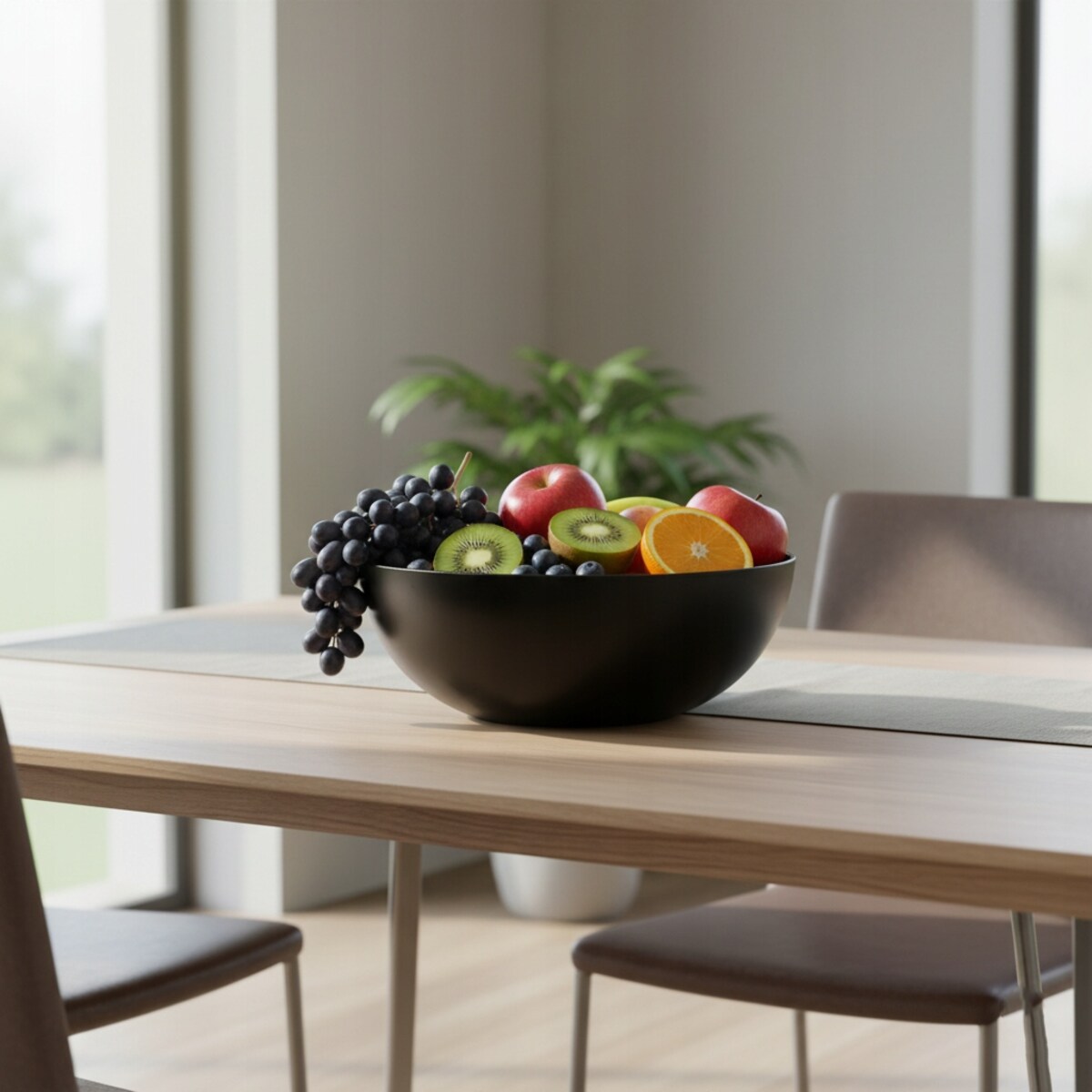 MISA DEKORACYJNA CZARNA 25cm POIDEŁKO PATERA MISKA DO DOMU SALONU OGRODU