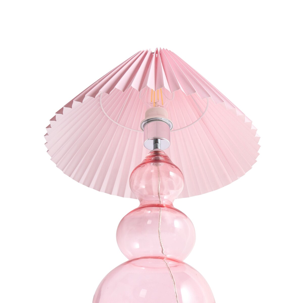 Lampa stołowa SENGWA Szkło Różowy