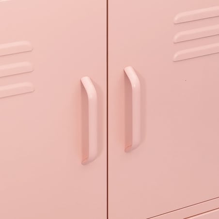 vidaXL Szafka, różowa, 80x35x101,5 cm, stalowa