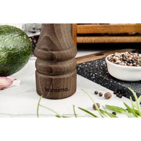 Konsimo MILOS Zestaw młynków 18 cm, 2 szt. orzech olejowany, orzech