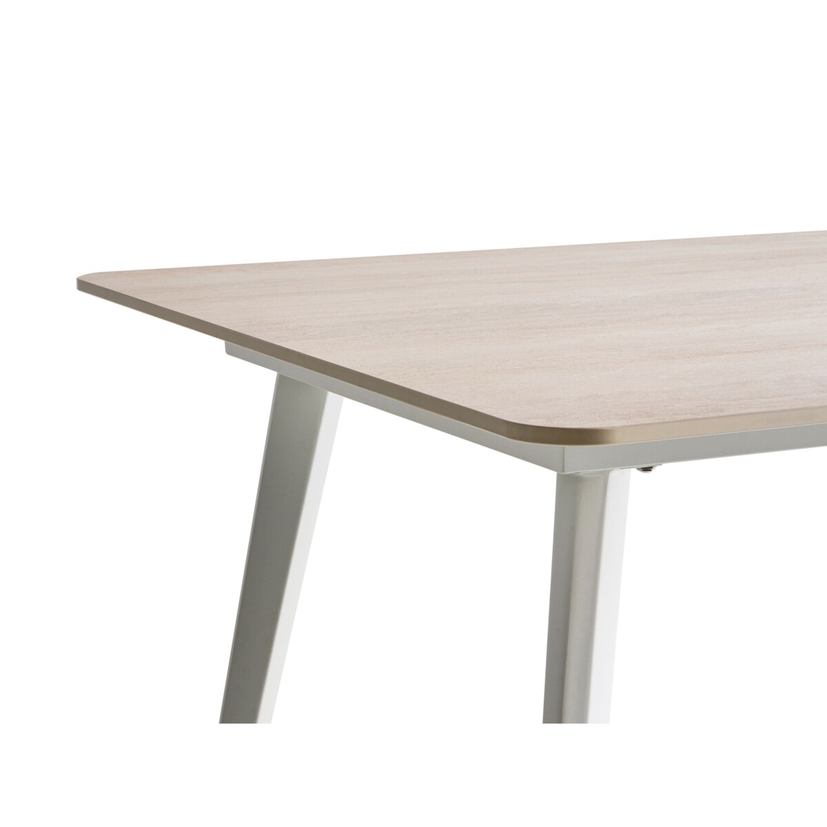 Stół ogrodowy RODALLO 160 cm 90 cm Kamień Efekt trawertynu