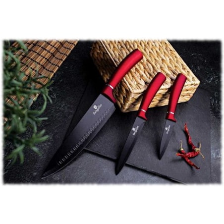 Zestaw 17 elementów garnki, patelnie, akcesoria, noże Berlinger Haus BH-6162