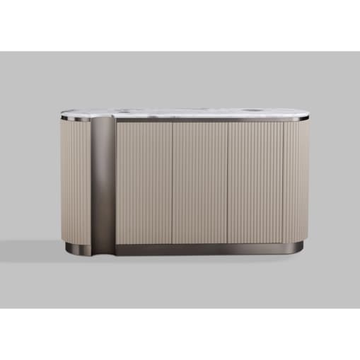Komoda złota Nutris Glamour Premium 158x40x88 w kolorze niklowym