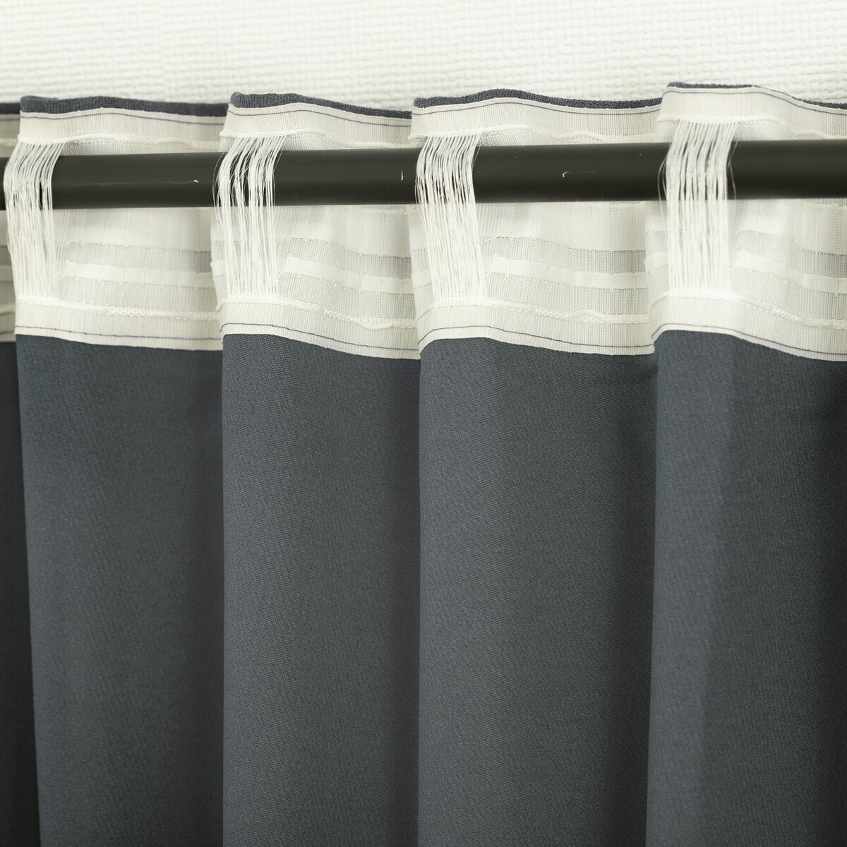 Zasłona BASIC na taśmie marszczącej 140x260cm szary szenil 1 szt. 140x260 szary